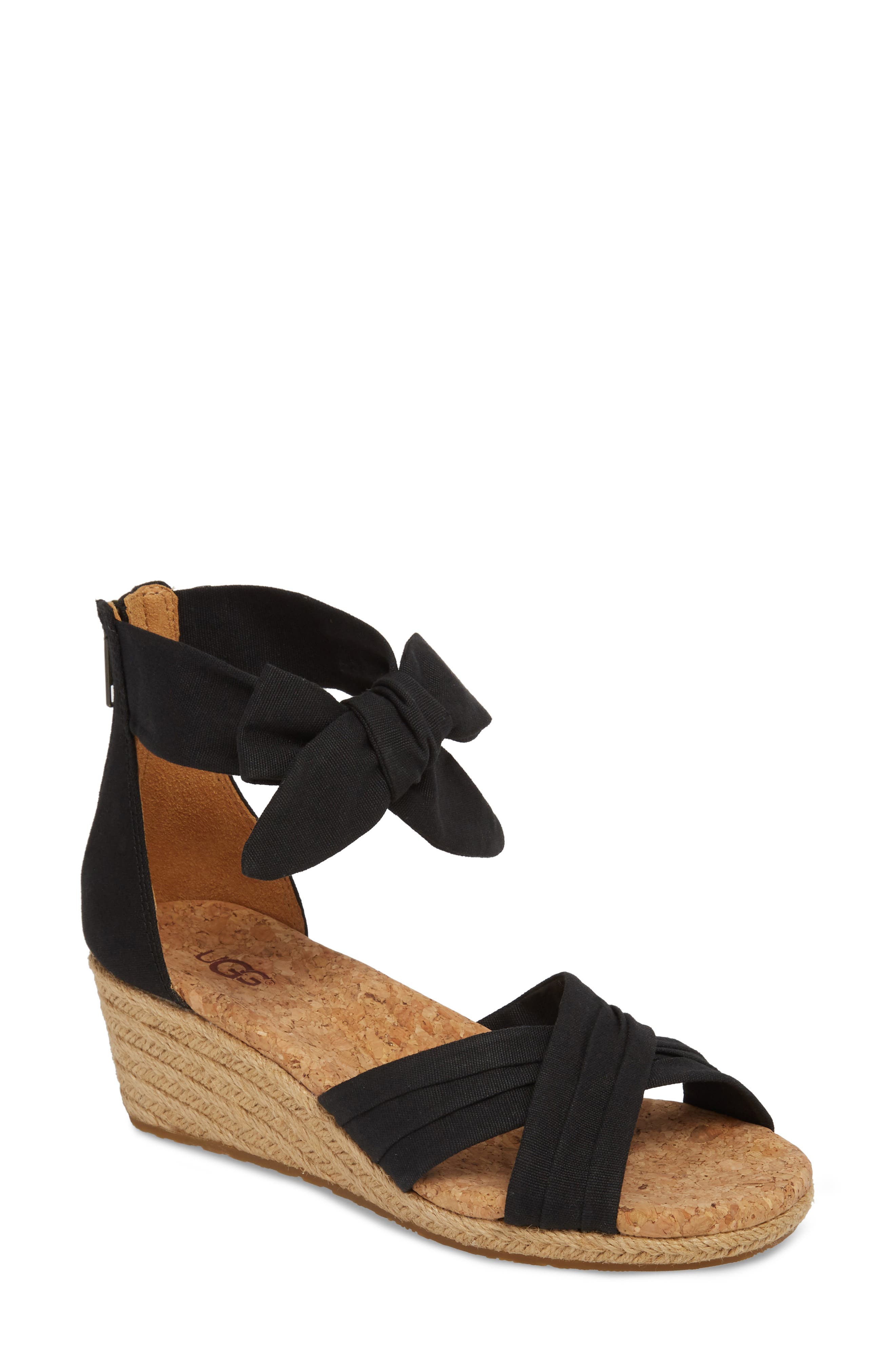 UGG<sup>®</sup> Traci Espadrille Wedge Sandal, Main, color, 
