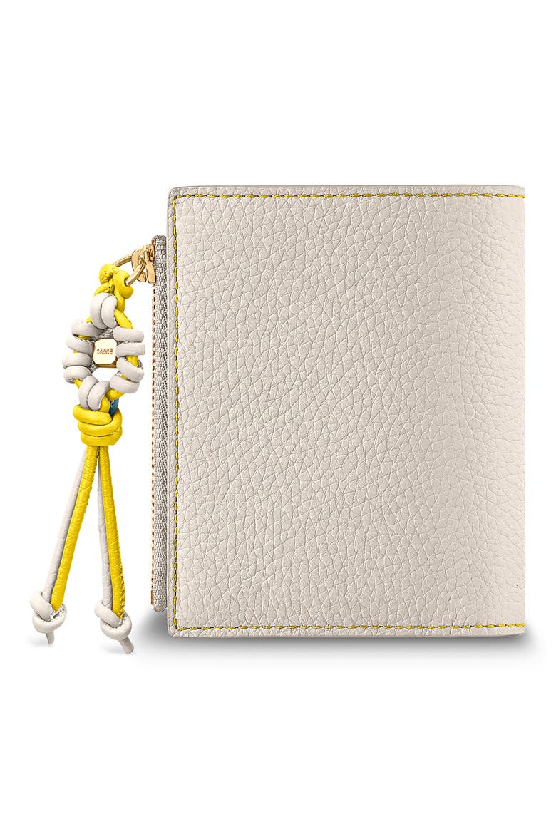 Bloom Edition Small Leather Bifold Wallet, Alternate, color, Foam Daisy