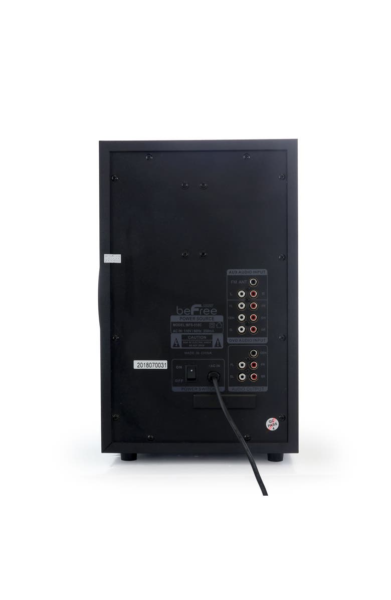 Befree Sound 5.1 Channel Surround Sound Shelf Top Bluetooth Speaker System, Alternate, color, Black