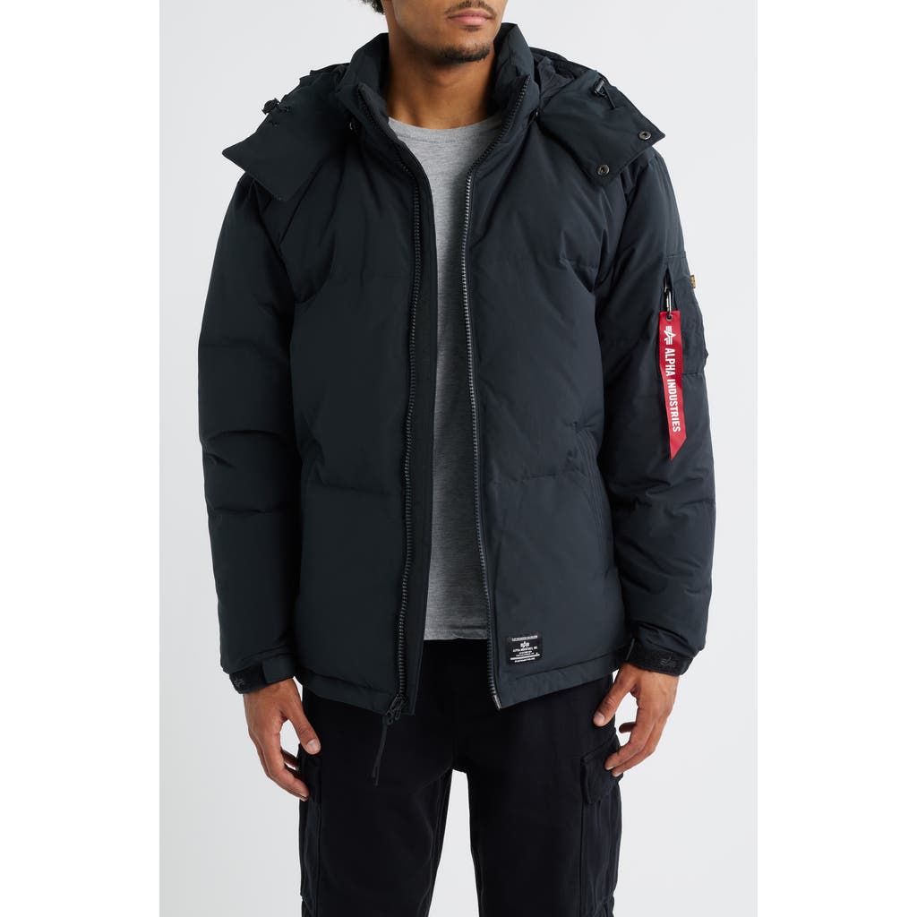 Alpha Industries Down & Feather Puffer Parka in Black  product