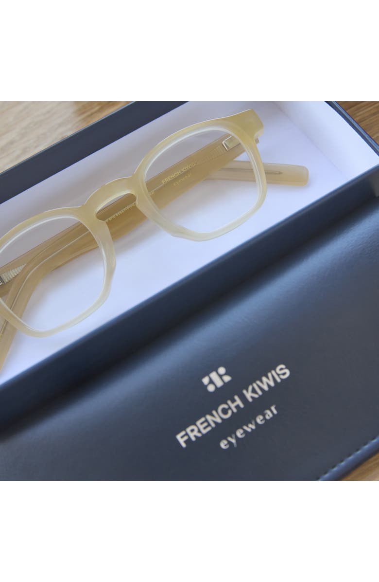 French Kiwis Eyewear Enzo Blue Light Glasses, Alternate, color, Black