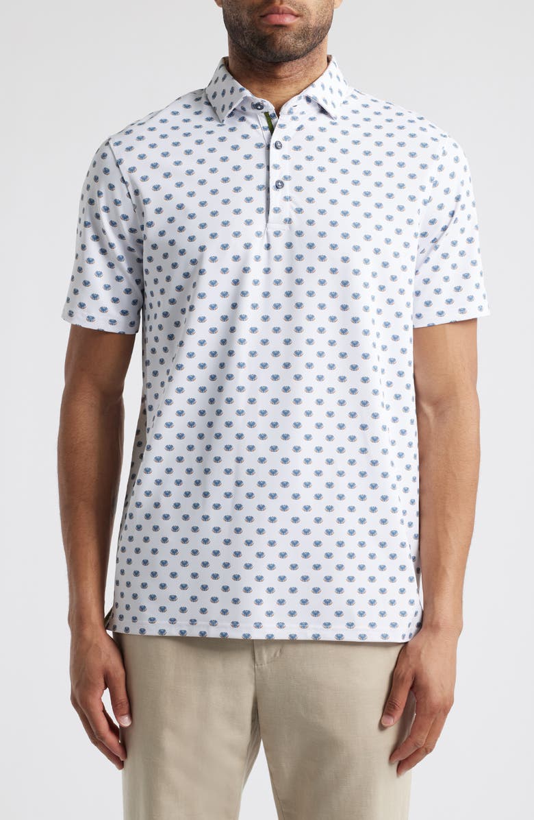 Stone Rose PIckleball Performance Jersey Polo, Main, color, 