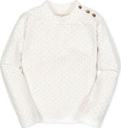 Hope & Henry Kids' Organic Long Sleeve Mock Neck Knit Top