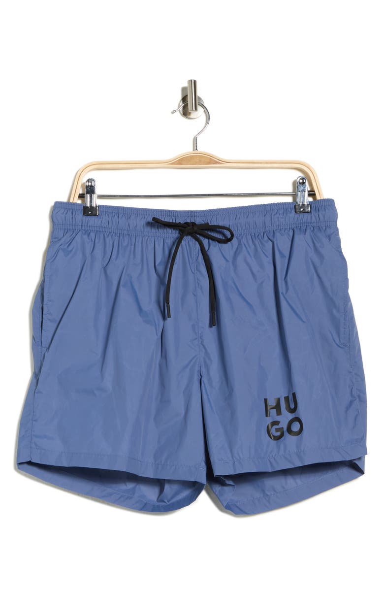 BOSS Paol Swim Trunks, Main, color, Open Blue