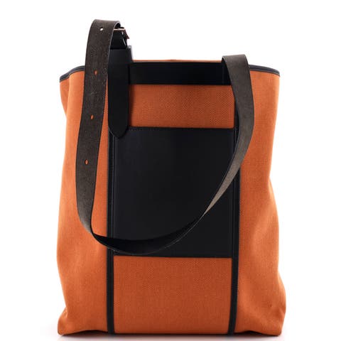 Etriviere Pocket Tote Toile and Leather 27