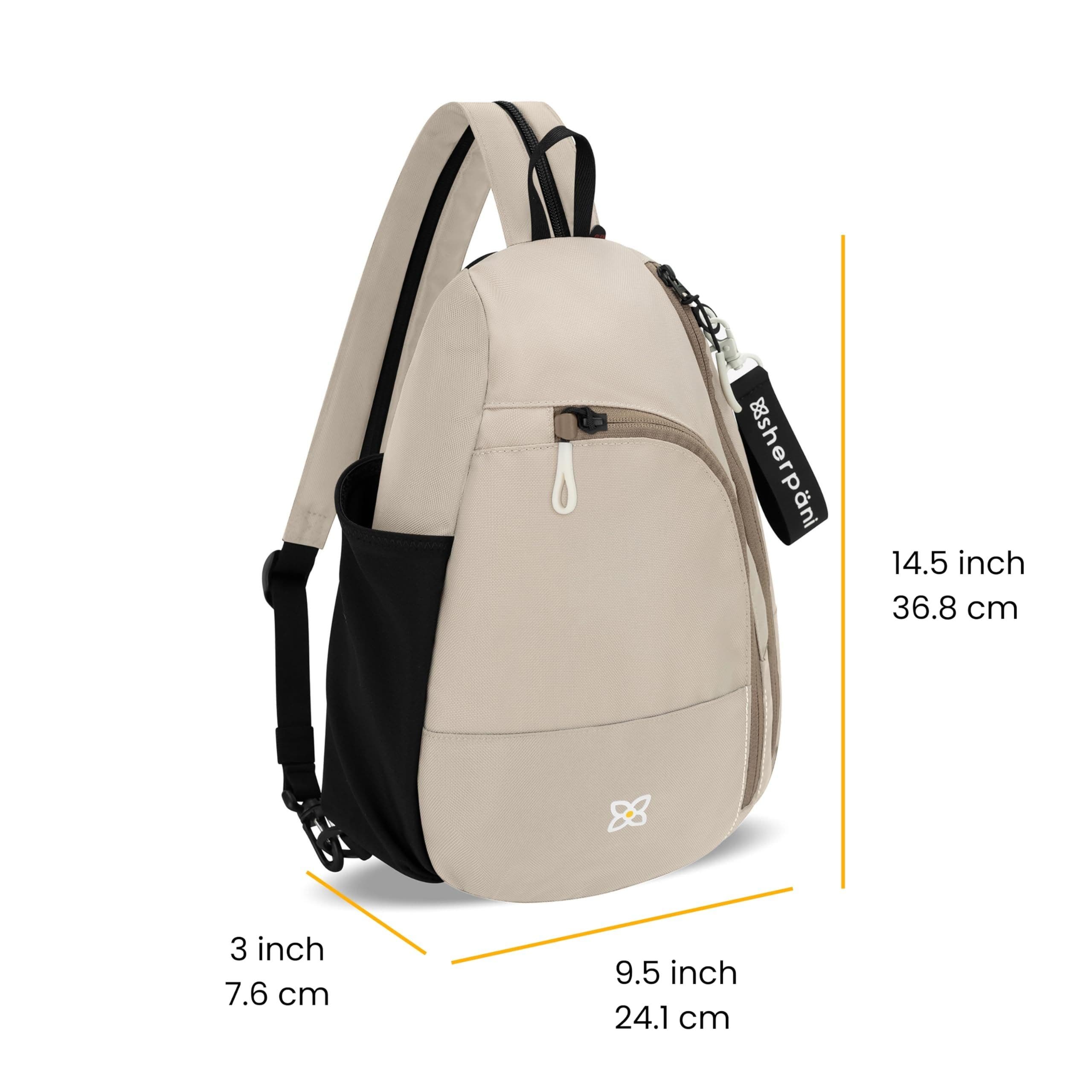 Sherpani Wayfarer Small Convertible 8L Sling Backpack, Alternate, color, Con Leche