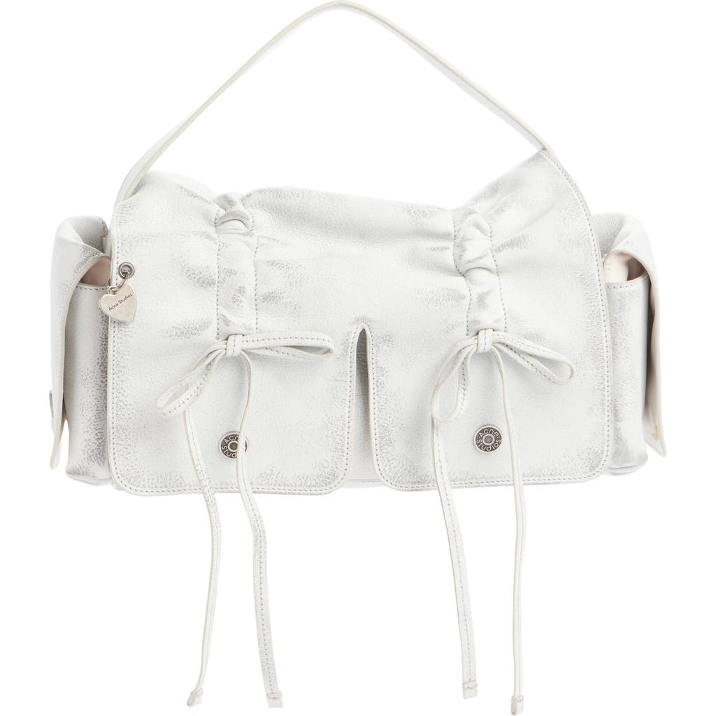 Acne Studios Multipocket Bag In White/grey