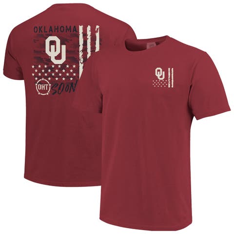 Men's  Crimson Oklahoma Sooners Comfort Colors OHT Camo Overlay T-Shirt
