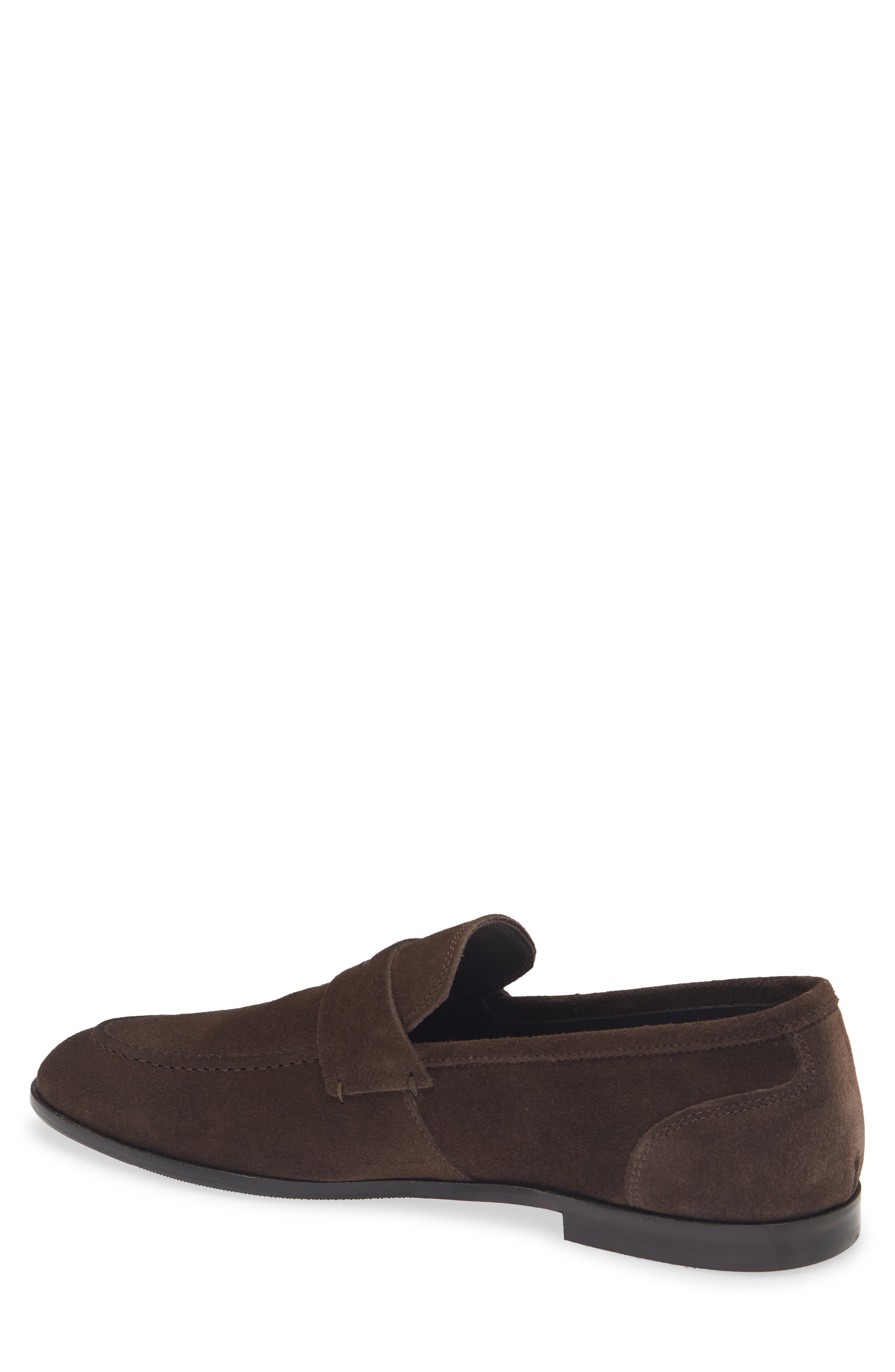 TO BOOT NEW YORK Patrick Suede Penny Loafer, Alternate, color, Maestro Caffe