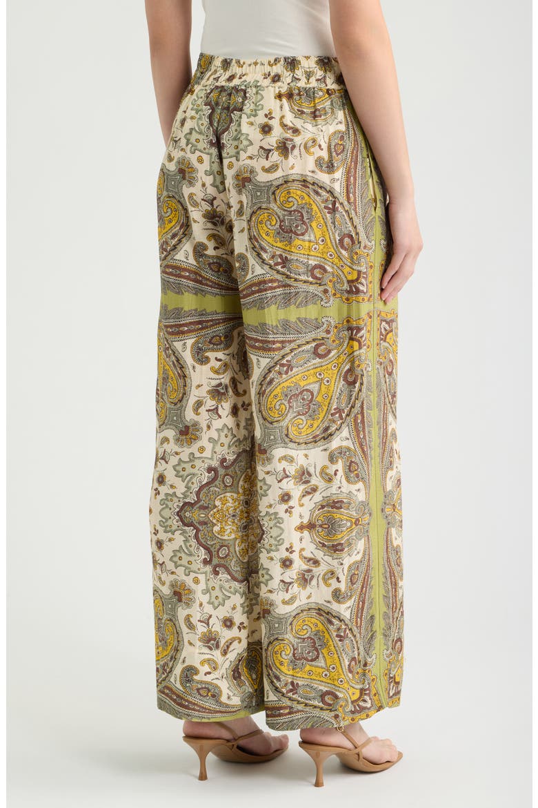 Jocelyn Scarf Print Wide Leg Pants, Alternate, color, KALEIDOSCOPE SCARF PRINT