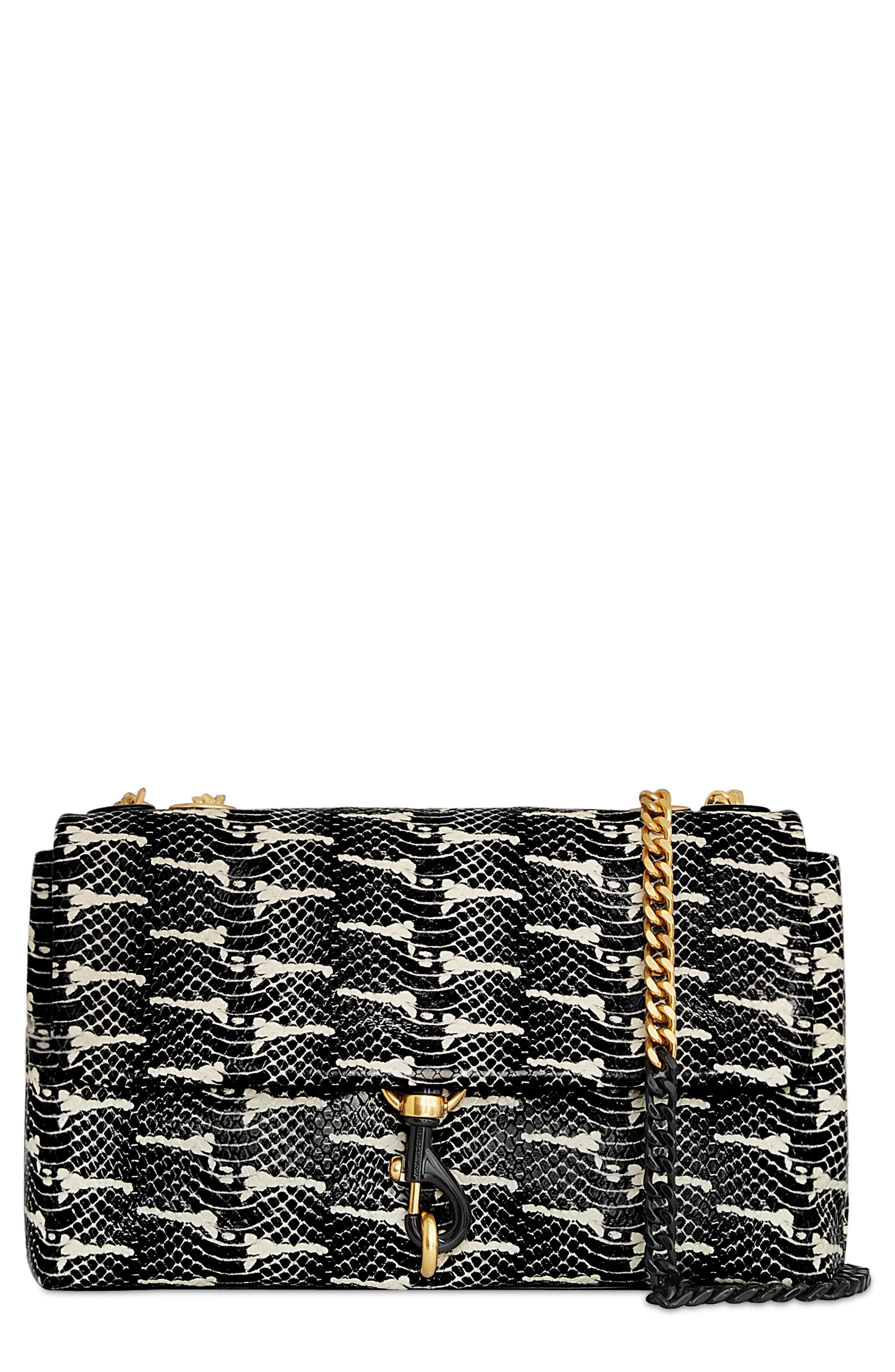 Rebecca Minkoff Medium Edie Convertible Leather Crossbody Bag, Main, color, 