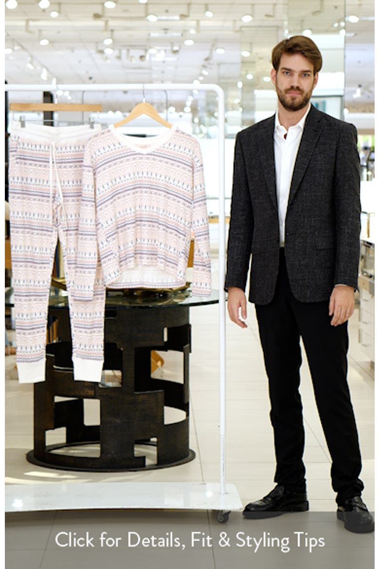 Fair Isle Waffle Knit Pajamas video