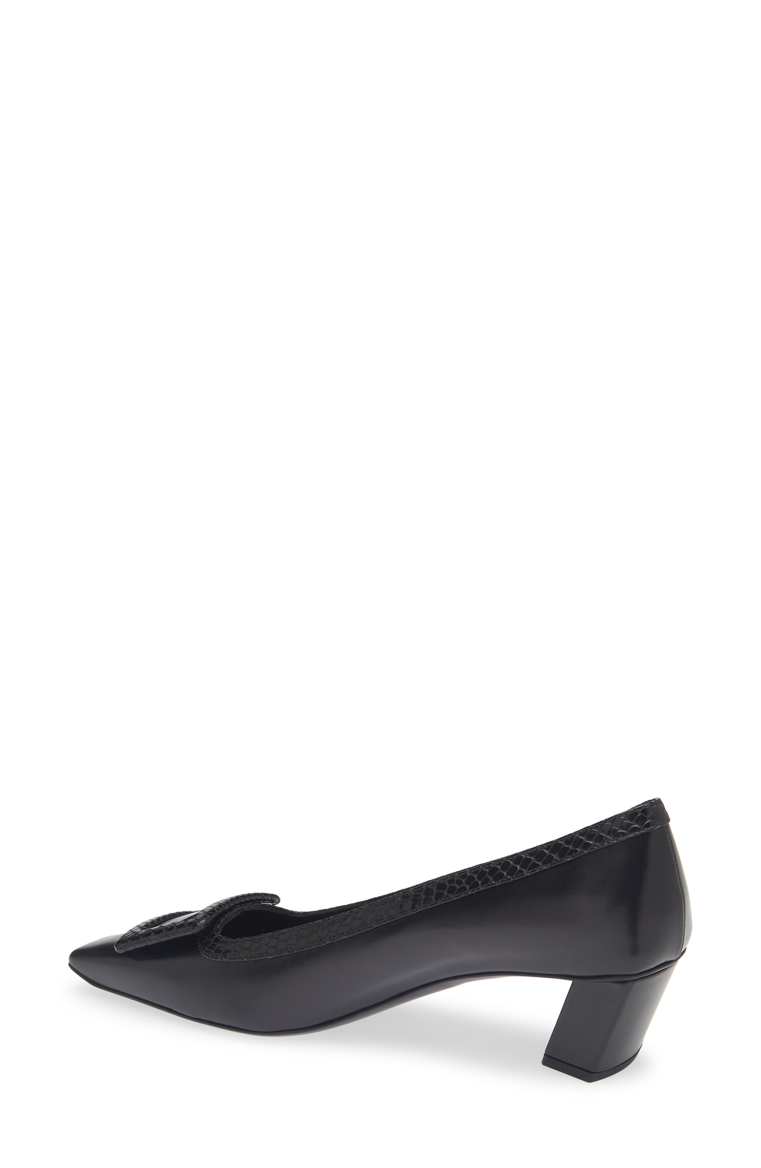 Belle Vivier Leather Pump, Alternate, color, NERO