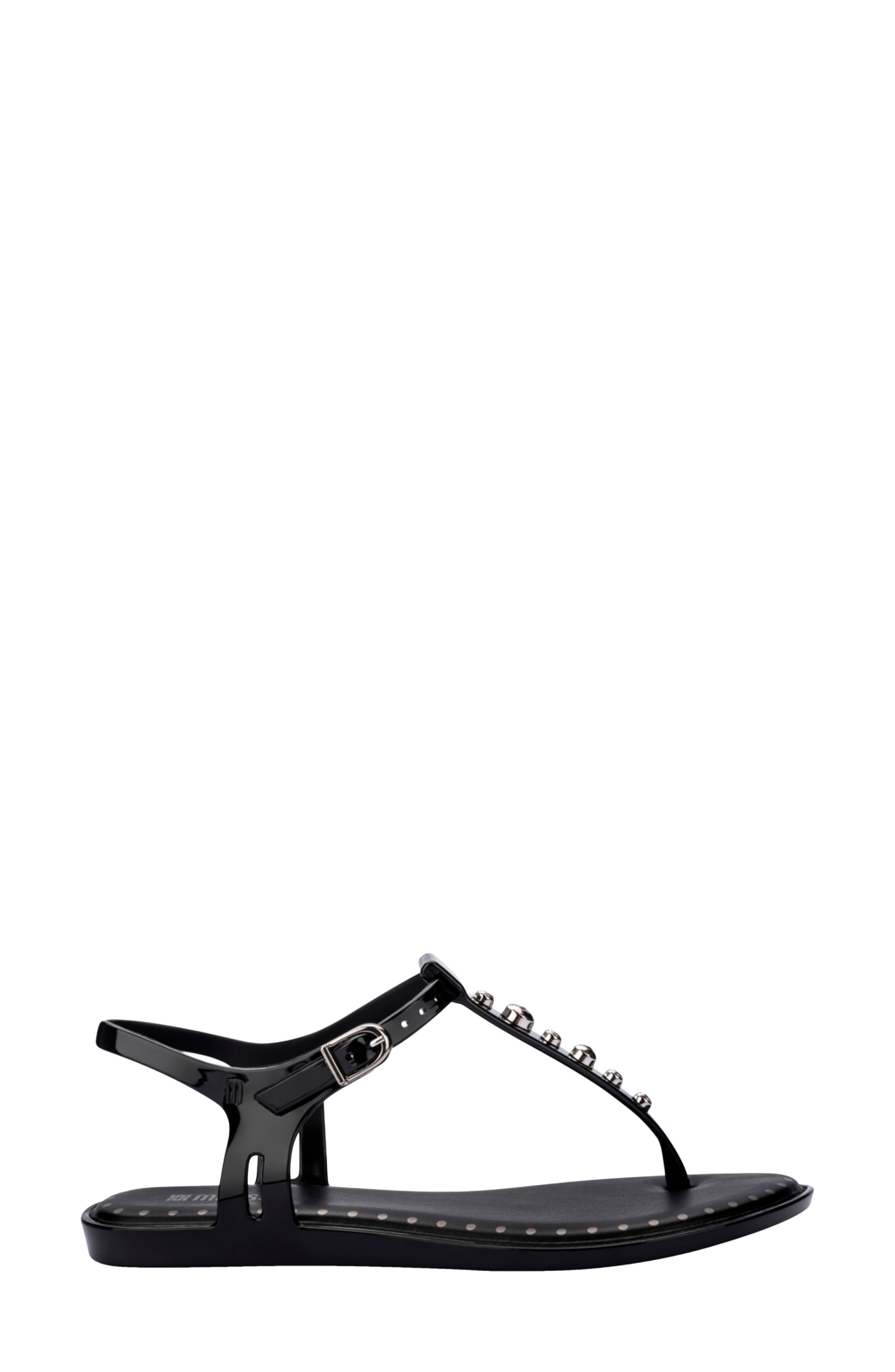 Melissa Solar Boho Ankle Strap Sandal, Alternate, color, Black