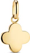 DEVATA Clover Charm Pendant in 14K Gold