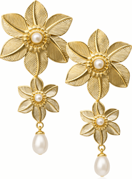 ADIBA Magnolia Bloom Drop Earring