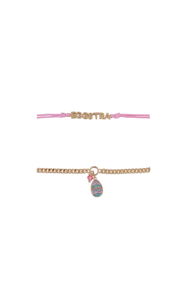 4pc Easter Bracelet Set, Alternate, color, Pink