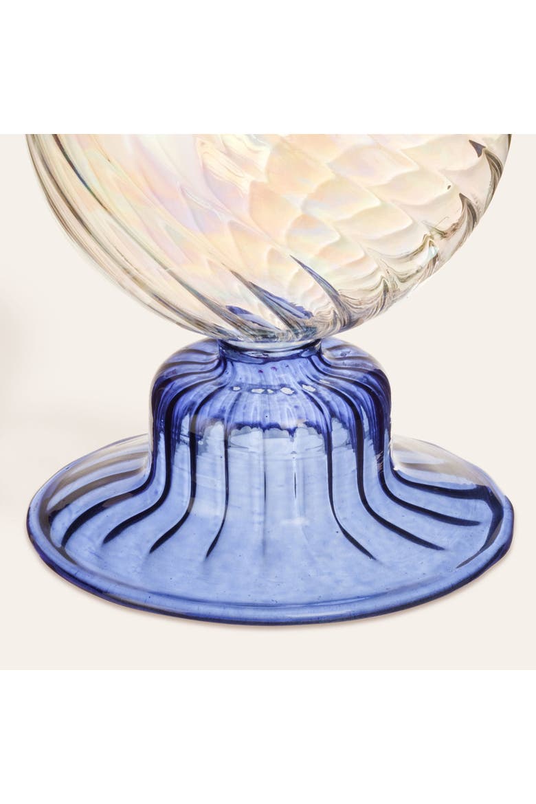 Borosilicate Glass Short Candle Holder 2 Pcs Set, Alternate, color, Multicolor
