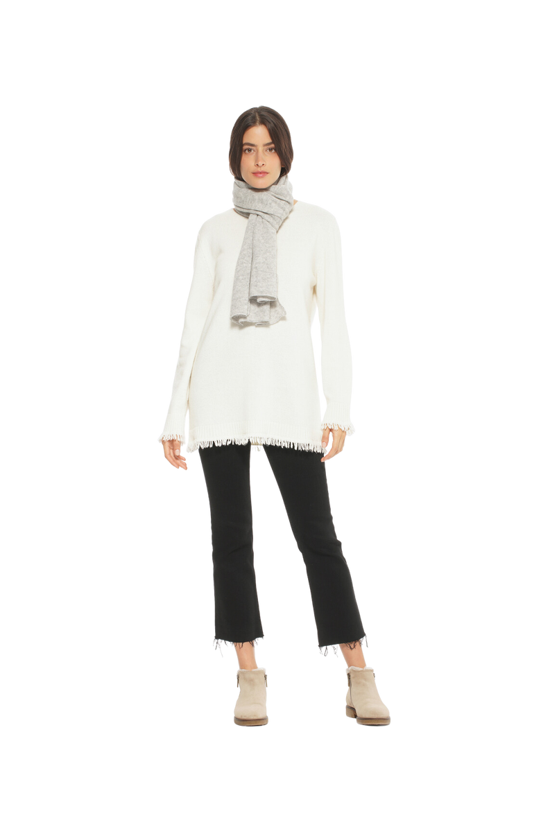 Monticelli Cashmere Pure Cashmere Cloud-Soft Scarf, Alternate, color, Light Grey