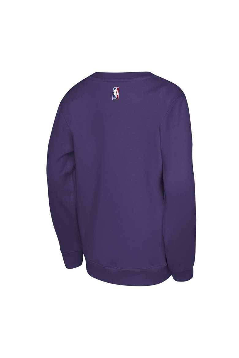 Youth Jordan Brand Purple Charlotte Hornets Courtside Statement Edition Sweatshirt, Alternate, color, Purple