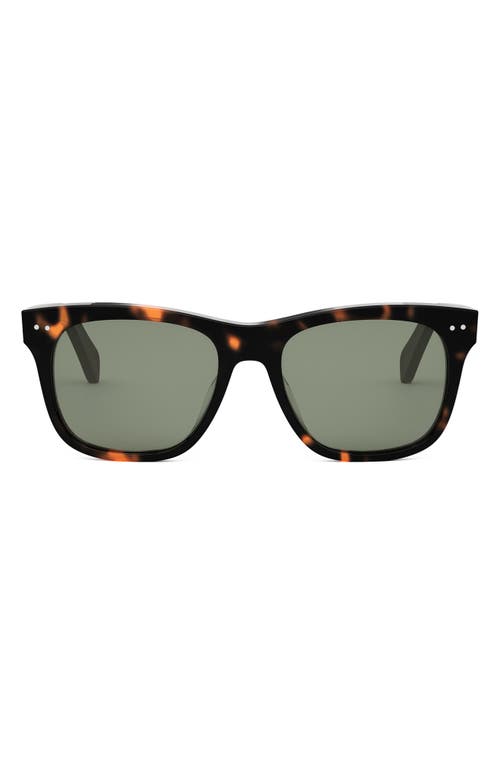 Celine Triomphe 54mm Square Sunglasses In Green