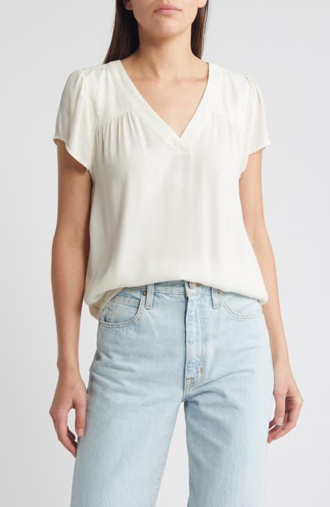 V-Neck Popover Top