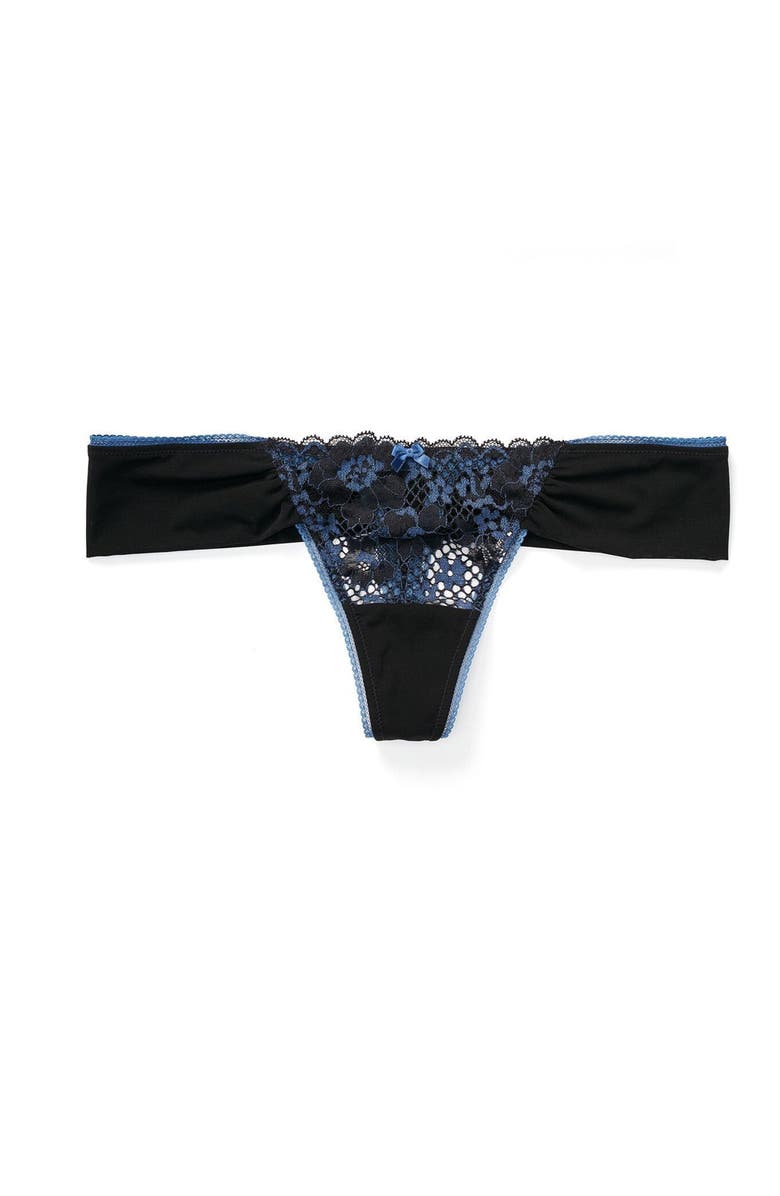 Adore Me Jana Thong Panties, Main, color, Black
