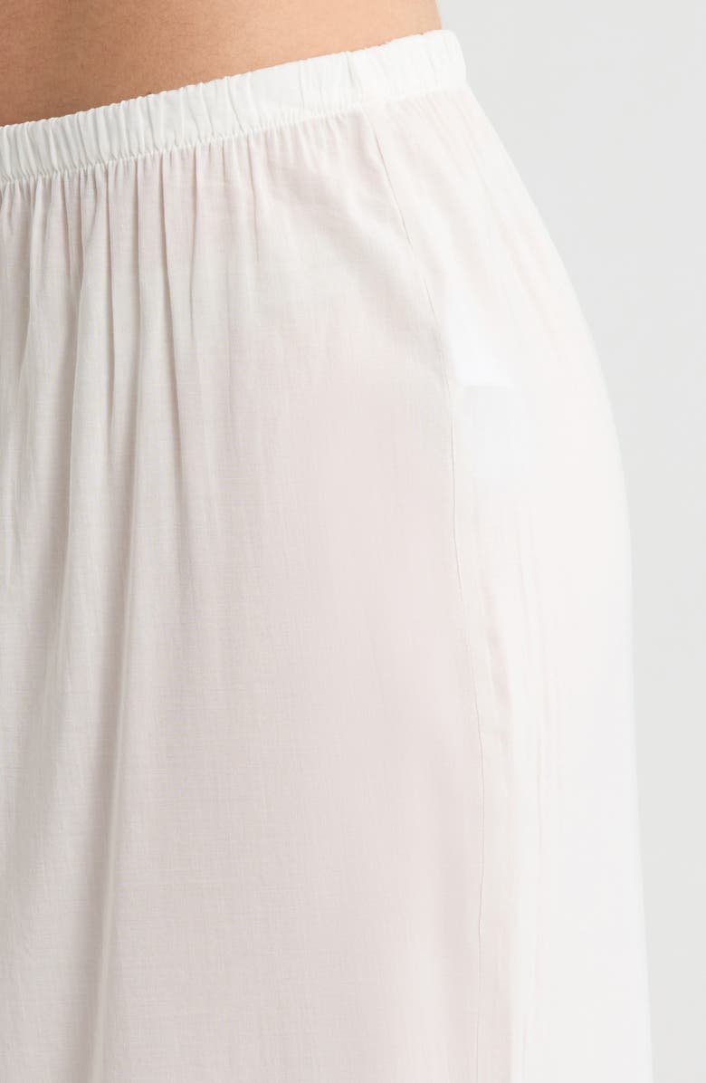 Reformation Paloma Relaxed Fit Organic Cotton Blend Pajamas, Alternate, color, Ivory