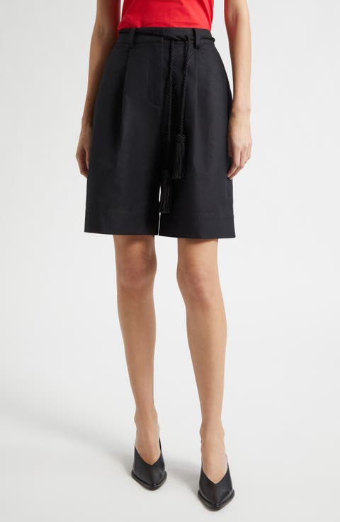 Yvette High Rise Linen Blend Shorts