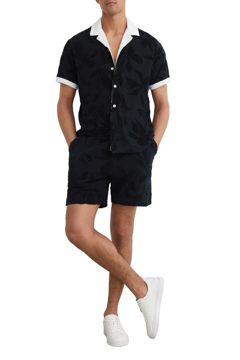 Voss Drawstring Shorts, Alternate, color, NAVY
