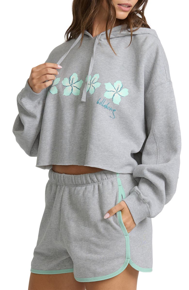 Billabong Palmer Fleece Crop Hoodie, Alternate, color,