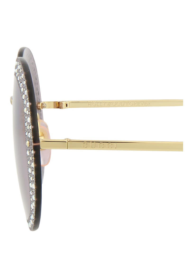 61mm Round Sunglasses, Alternate, color, GOLD VIOLET