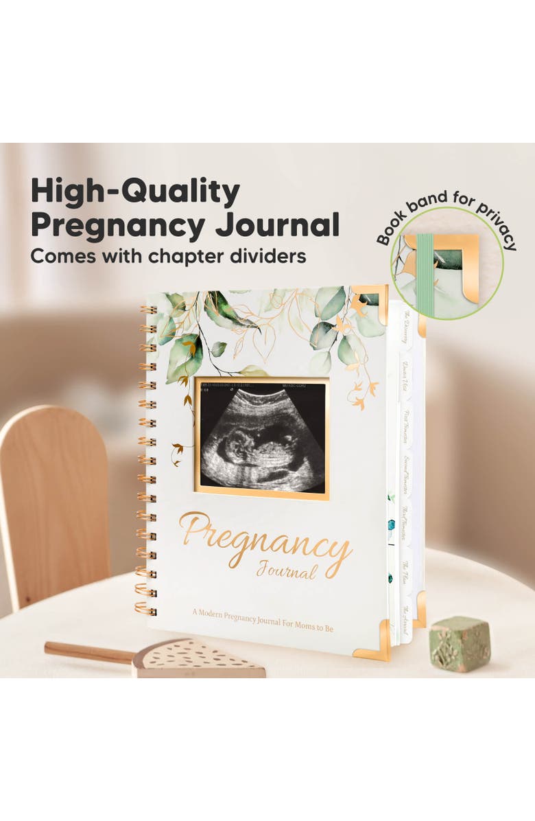 KeaBabies Inspire Pregnancy Journal, Alternate, color, Alpine