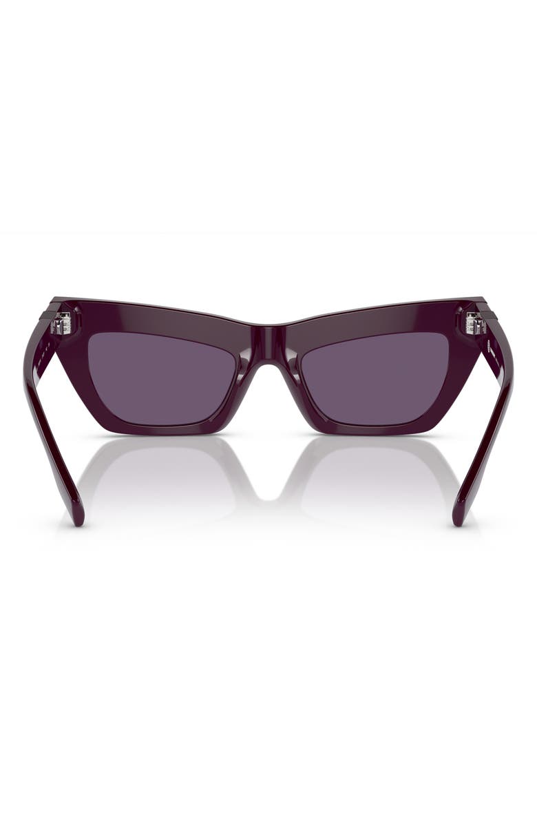 Burberry 51mm Cat Eye Sunglasses, Alternate, color, Violet