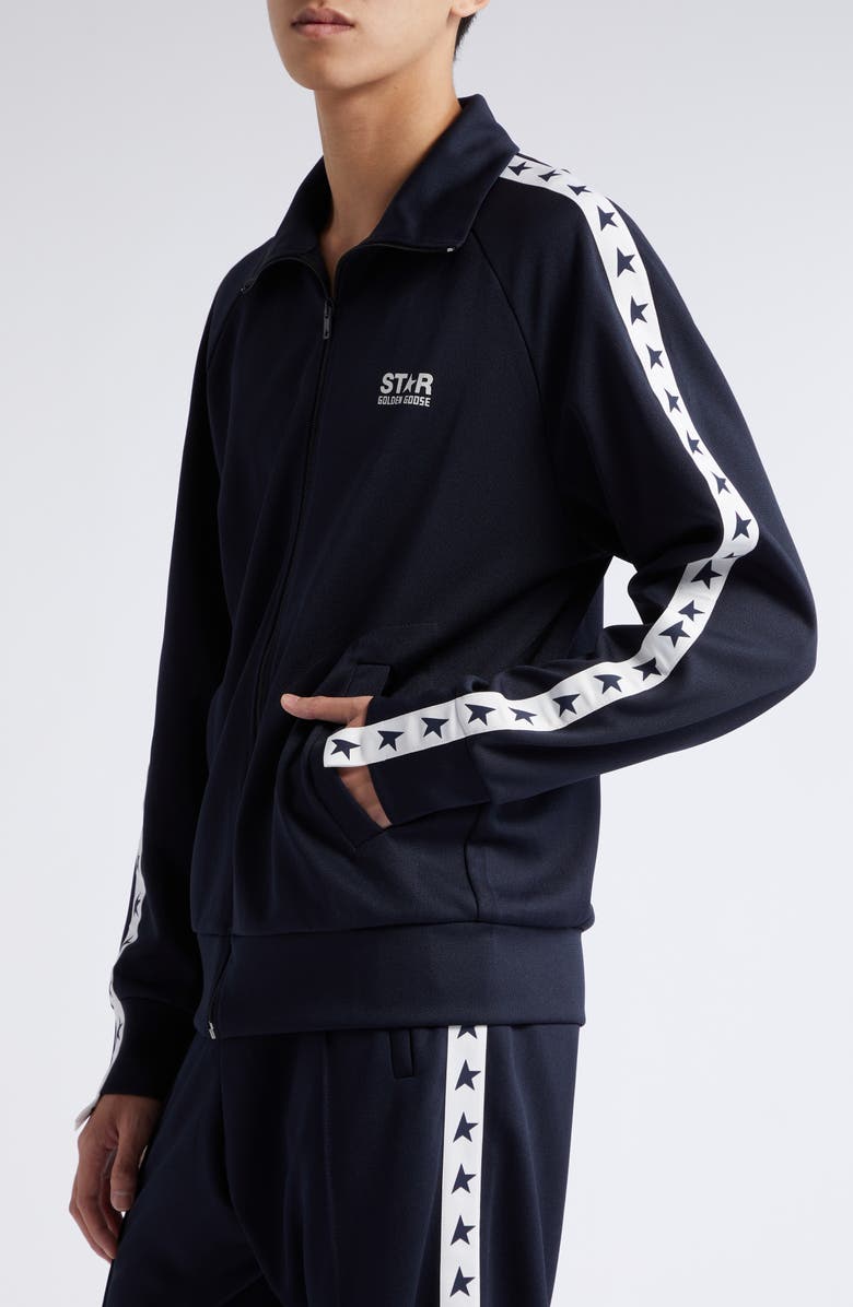 Golden Goose Star Logo Track Jacket, Alternate, color, 