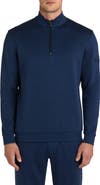 Bugatchi Comfort Cotton Blend Quarter Zip Pullover