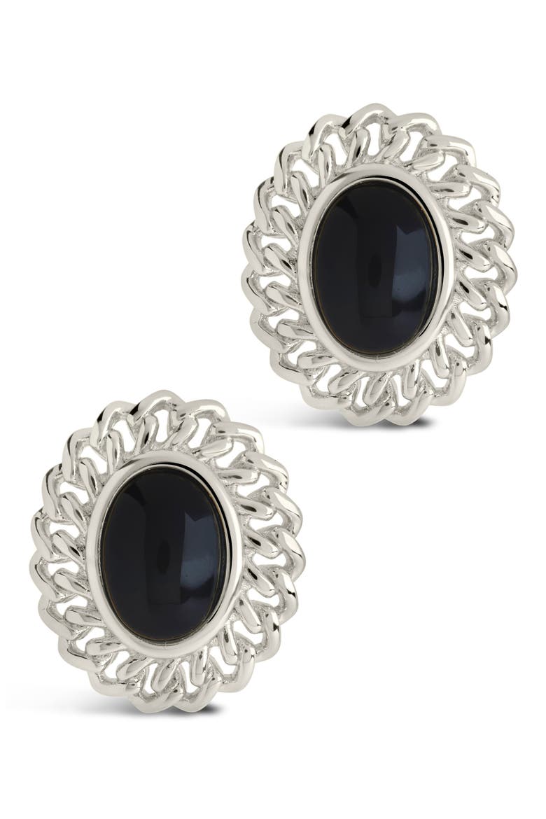 Ainsley Stud Earrings, Main, color, SILVER