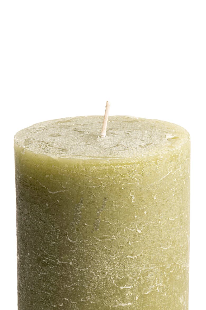 Deurne Pillar Candle 7 In, Alternate, color, Green