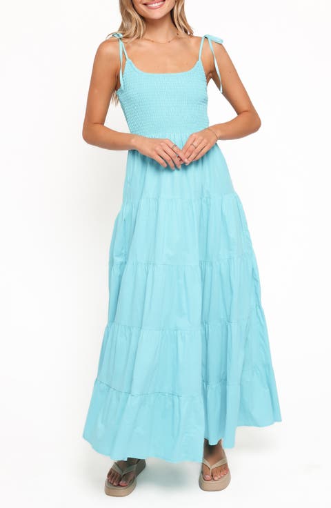 Delaware Smocked Tiered Maxi Dress