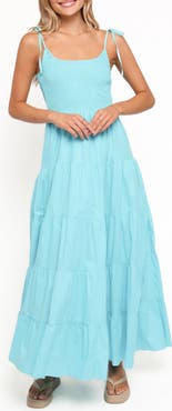 Petal & Pup Delaware Smocked Tiered Maxi Dress