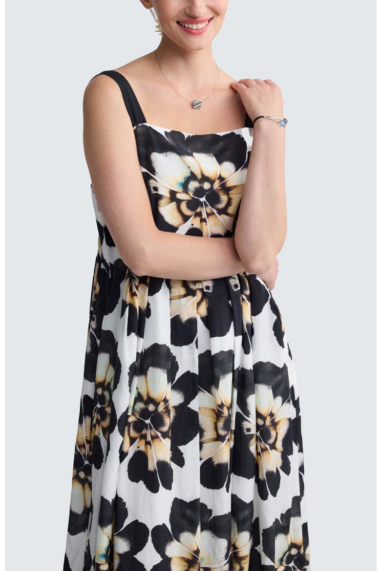 Inara Floral Print Tiered Maxi Dress, Alternate, color, Beige