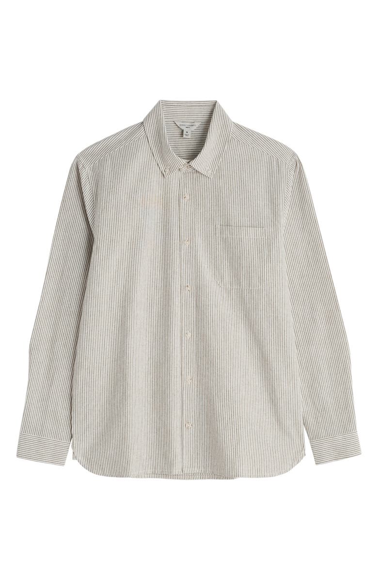 Seasalt Cornwall Jenken Stripe Organic Cotton Button-Down Oxford Shirt, Alternate, color, Woodchopper Creek