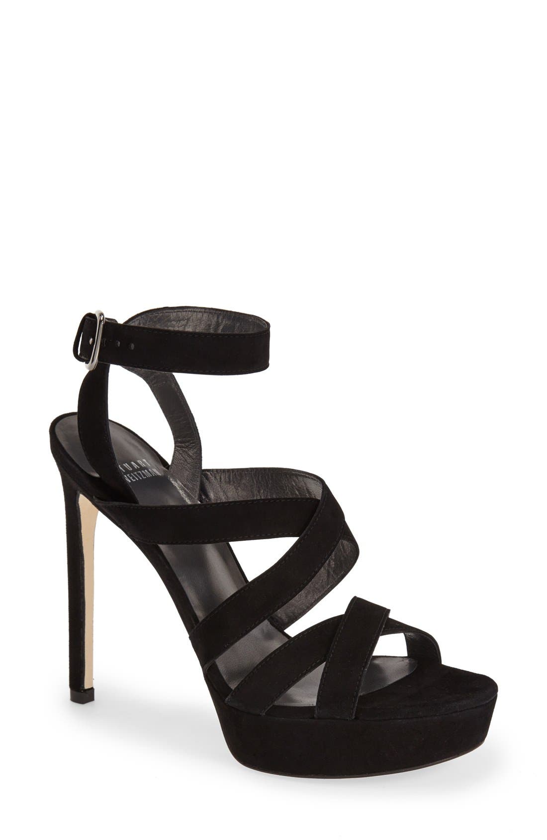Stuart Weitzman 'Soundtrack' Platform Sandal, Main, color, 