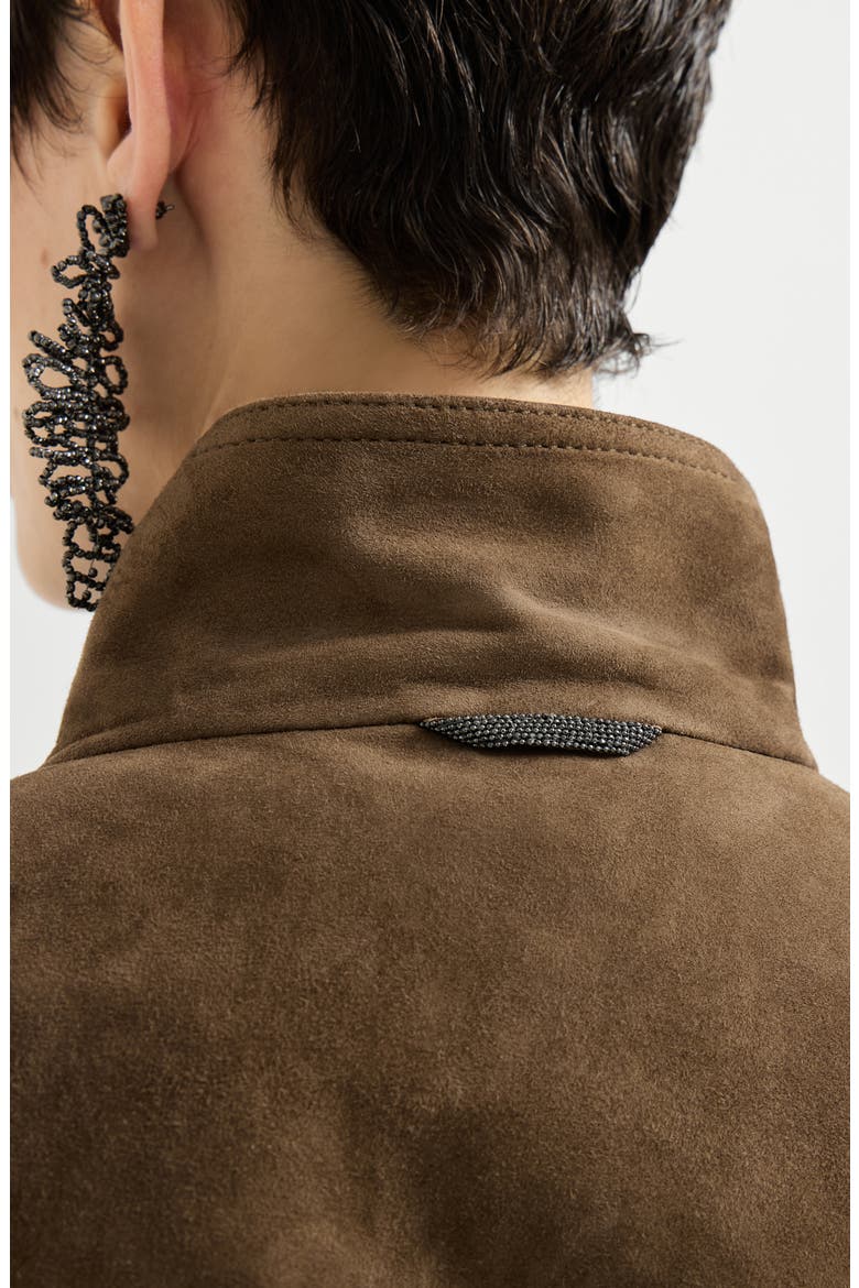 Couture suede vest, Alternate, color, Brown