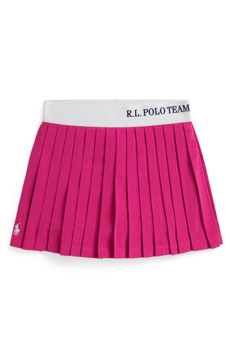 Polo Ralph Lauren Kids' 4-Way Axis Pleated Skirt, Main, color, College Pink