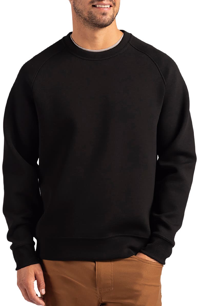 Cutter & Buck Roam Crewneck Pullover, Main, color, Black