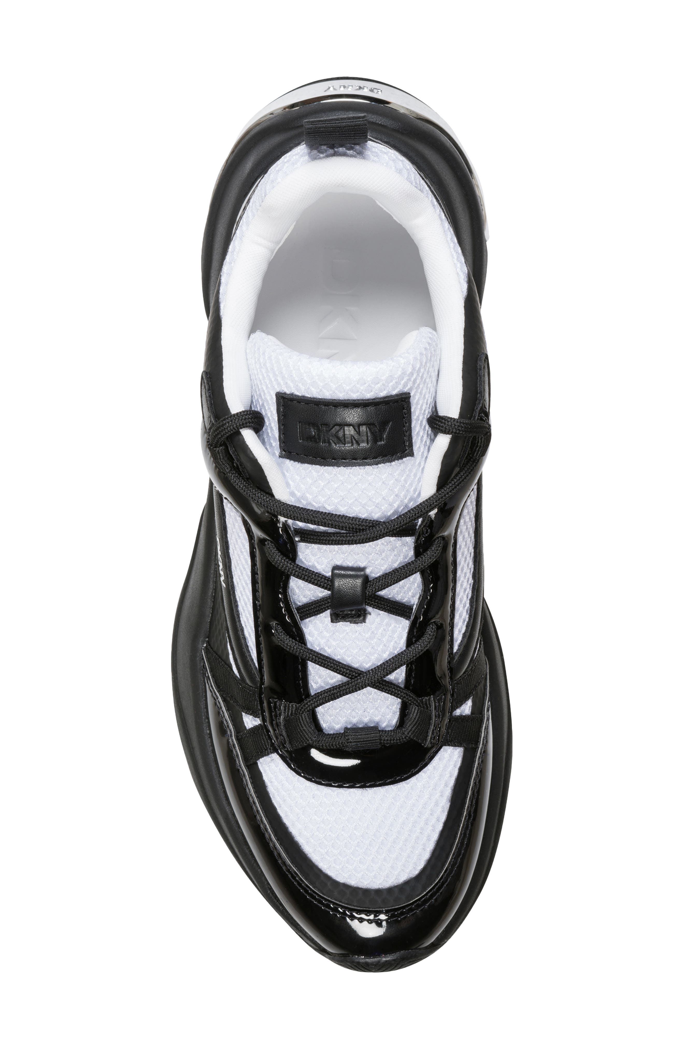 DKNY Juna Sneaker, Alternate, color, White/ Black