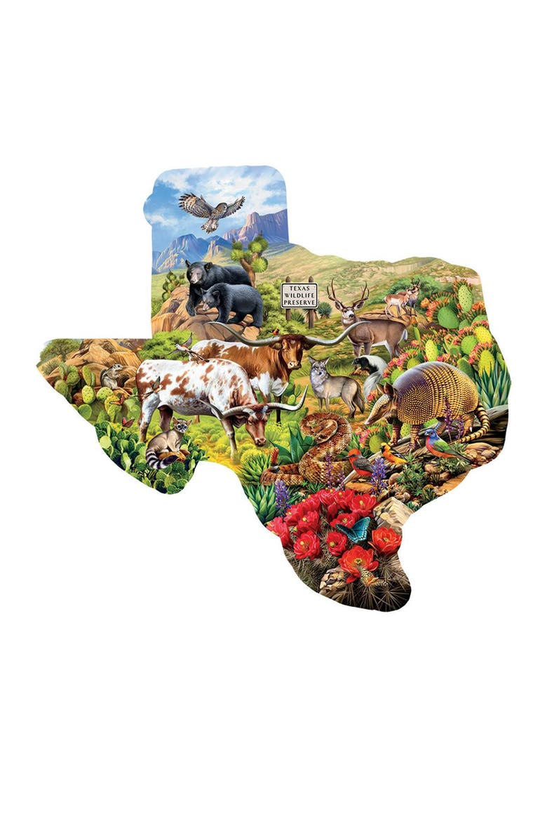 Texas Wildlife Preserve 1000  Special Shape, Alternate, color, Multicolor