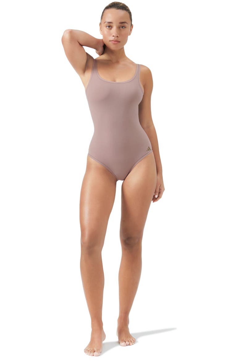 Scoop Neck Bodysuit, Alternate, color, WONDER OXIDE