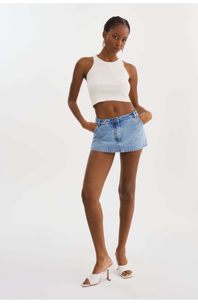 LAMARQUE Fantina | Denim Skort, Alternate, color, Light Blue Wash